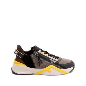 FENDI FF Vertigo Lace-Up Sneakers Men BROWN